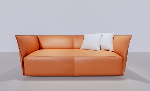 modern double sofa seat sofa 3d model