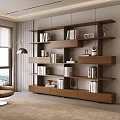 Modern Bookcase Locker 3d model