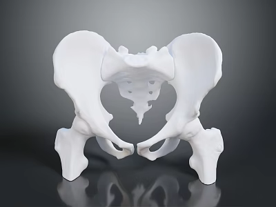 Medical Device Anatomical Pelvic Bone Model For Educational And Research Use 3d model