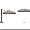 Beige Cantilever And Standard Outdoor Garden Patio Umbrellas For Shade