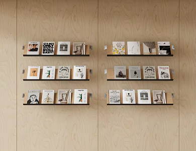 Modern shelf 3d model