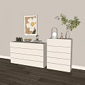 Cream Sideboard 3d model