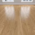Natural Oak Wooden Floor With Smooth Surface And Shiny Finish For Home Interior