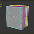 Modern heat sink CPU radiator computer radiator 3d model