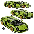 Modern toy car building blocks toy 3d model