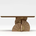 Modern Wooden Shower Sauna with Spiral Fan Shaped Design and Minimalist Aesthetic