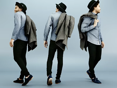 modern man 3d model