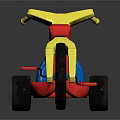 Kids Colorful Plastic Toy Tricycle With Yellow Red And Blue Design For Riding