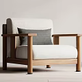 Log-style leisure chair 3d model