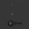 Stylish Black Headphones With Glowing Pink Rabbit Ear Decorations on Dark Background