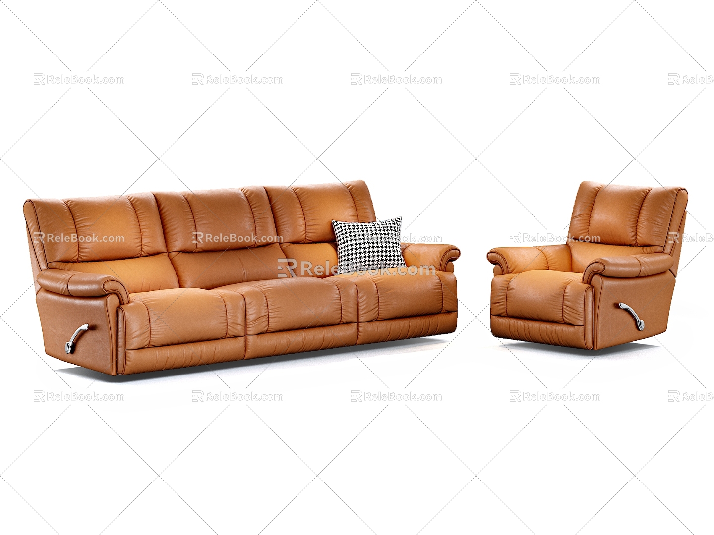 Chivas Functional Sofa Modern American Functional Sofa Straight Sofa 3d model