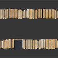 Assorted Stacked Books With Colorful Spines And Classic Bindings On White