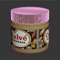 Calvé Pindakaas Peanut Butter Jar Made From Premium Peanut Plants With Creamy Texture