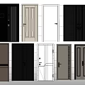 Security Doors Featuring Multiple Modern Styles Different Colors And Secure Designs 3d model