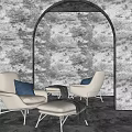 Modern single sofa single chair 3d model