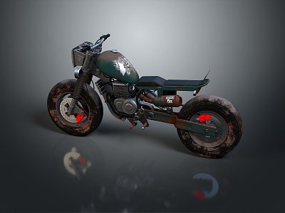 Motorcycle Two-wheeled Motorcycle Cross-country Motorcycle Road Race Motorcycle Motor Vehicle Transport 3d model