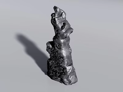 Natural Rockery Stone With Unique Shape And Decorative Texture For Garden Design 3d model