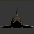 Sawfish With Long Serrated Rostrum And Streamlined Grayish Brown Body On Dark Reflective Background