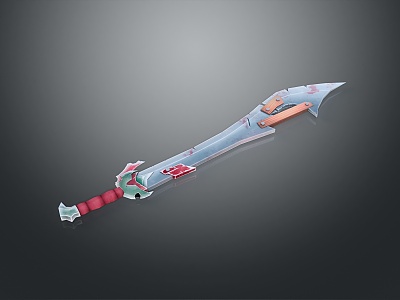 Final Fantasy Big Swords Final Fantasy Weapon Knife Magic Knife Weapon Cold Weapon Realistic 3d model