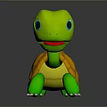 Turtle Cartoon Turtle Snapping Turtle Chickbill Turtle Reptile Cold Blooded Animal Reptile Class 3d model