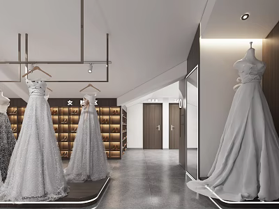 Modern Bridal Shop 3d model