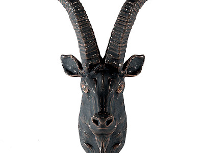 European-style sheep head wall decoration model