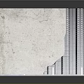 Gray Architectural Platform Structure With Transparent Base And Step Details