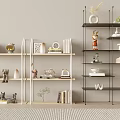 Modern Shelf Bookshelf Bookcase 3d model