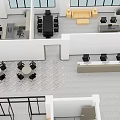 Office Floor Plan Design With Multiple Workstations Meeting Rooms And Lounge Areas
