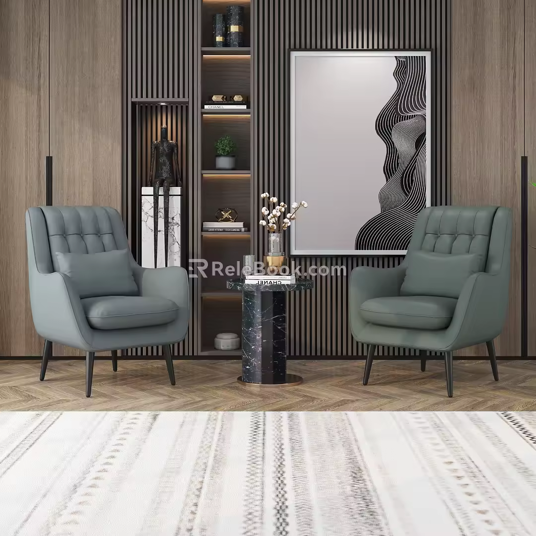 Casual Sofa Single Sofa 3d model