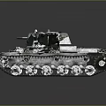 Military Tank With White And Green Camouflage Paint Gun Barrel Tracks And Reflective Surface