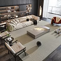 Modern Sofa Coffee Table Combination Sofa Coffee Table 3d model