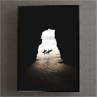 modern landscape painting 3d model