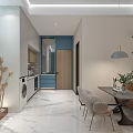 Modern Spacious Apartment Interior With Open Layout Wooden Flooring Comfortable Sofa And Natural Light