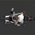 Modern White And Red Sports Motorcycle With Black Accents And Red Rims
