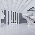 Modern Hall Reception Hall Reception 3d model