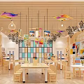 Modern Art Classroom 3d model