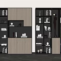 Modern bookcase 3d model