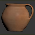 Handcrafted Terracotta Clay Pot With Smooth Curved Shape And Natural Texture