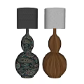 Zara Table Lamp Pottery Pot Table Lamp Solid Wood Table Lamp Fabric Table Lamp Art Table Lamp Decorative Table Lamp 3d model