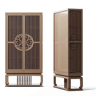 New Chinese Side Cabinet 3d model