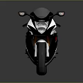 Sleek Modern Sport Motorcycle Design With White Body Black Seat And Alloy Wheels