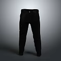 Stylish Black Casual Pants With Multiple Pockets And Adjustable Waistband For Daily Use