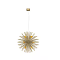 Elegant Modern Gold Radiant Spike Design Chandeliers For Interior Decorative Lighting