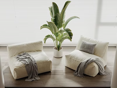 Lazy Sofa Plant Potted Plant 3d model