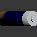 Energized Battery with Blue Orange Gradient and Silver Top for Daily Use 3d model