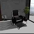 Medical Wheelchair With Ergonomic Design Comfortable Seat And Large Wheels For Indoor Mobility