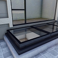 Skylight hanging over the lighting well 3d model