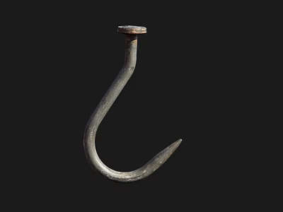 Sturdy Heavy Duty Metal Hook Hardware Tool For Hanging And Fixing 3d model