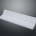 White Decorative Molding With Intricate Patterns For Home Interior Decoration Design